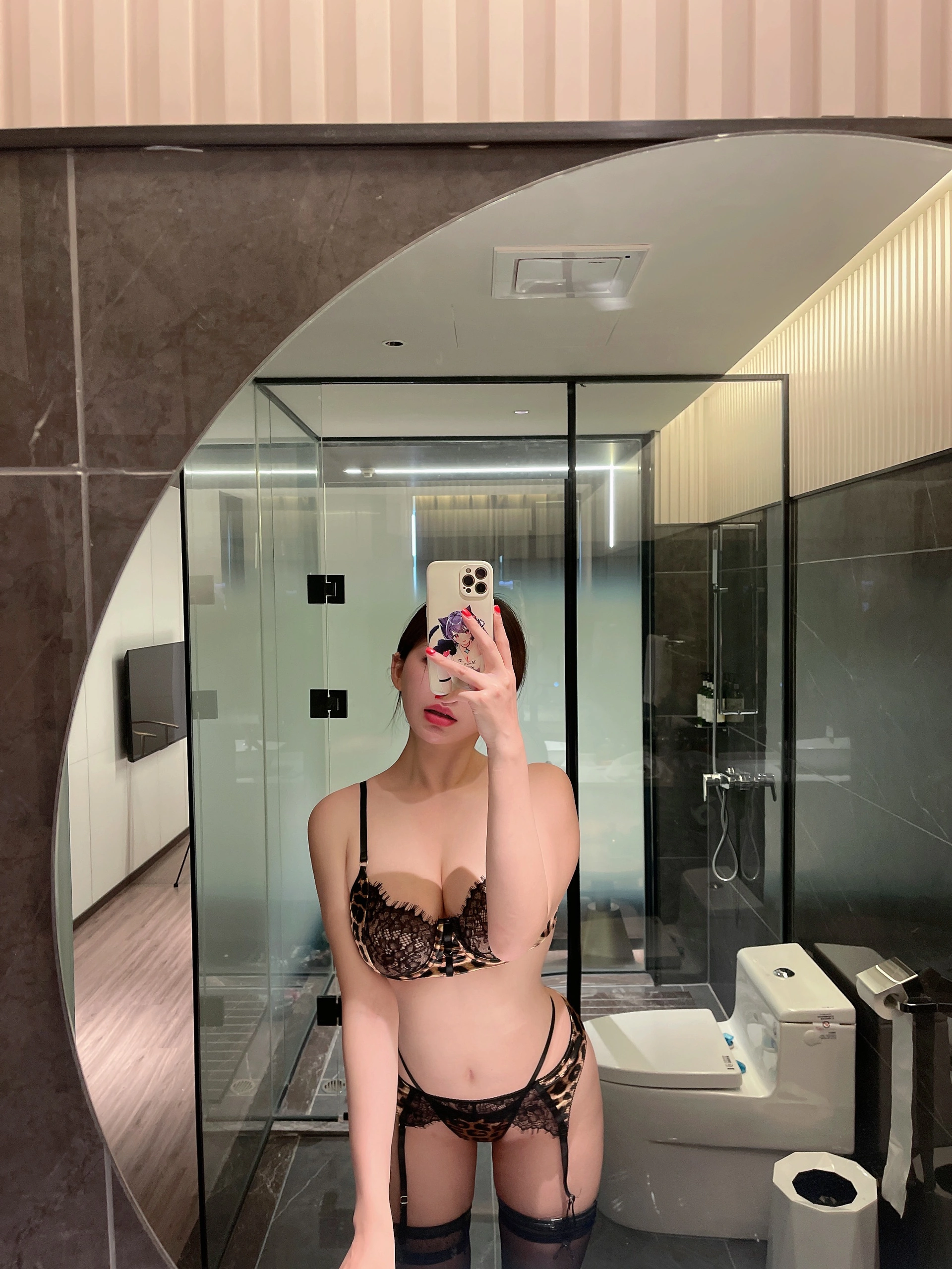 025.奶宝妹纸 – 微密圈系列  豹纹小吊带 0